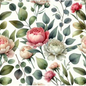 Viscose jersey, Blomster